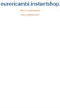 Mobile Screenshot of euroricambi.instantshop.it