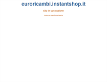 Tablet Screenshot of euroricambi.instantshop.it